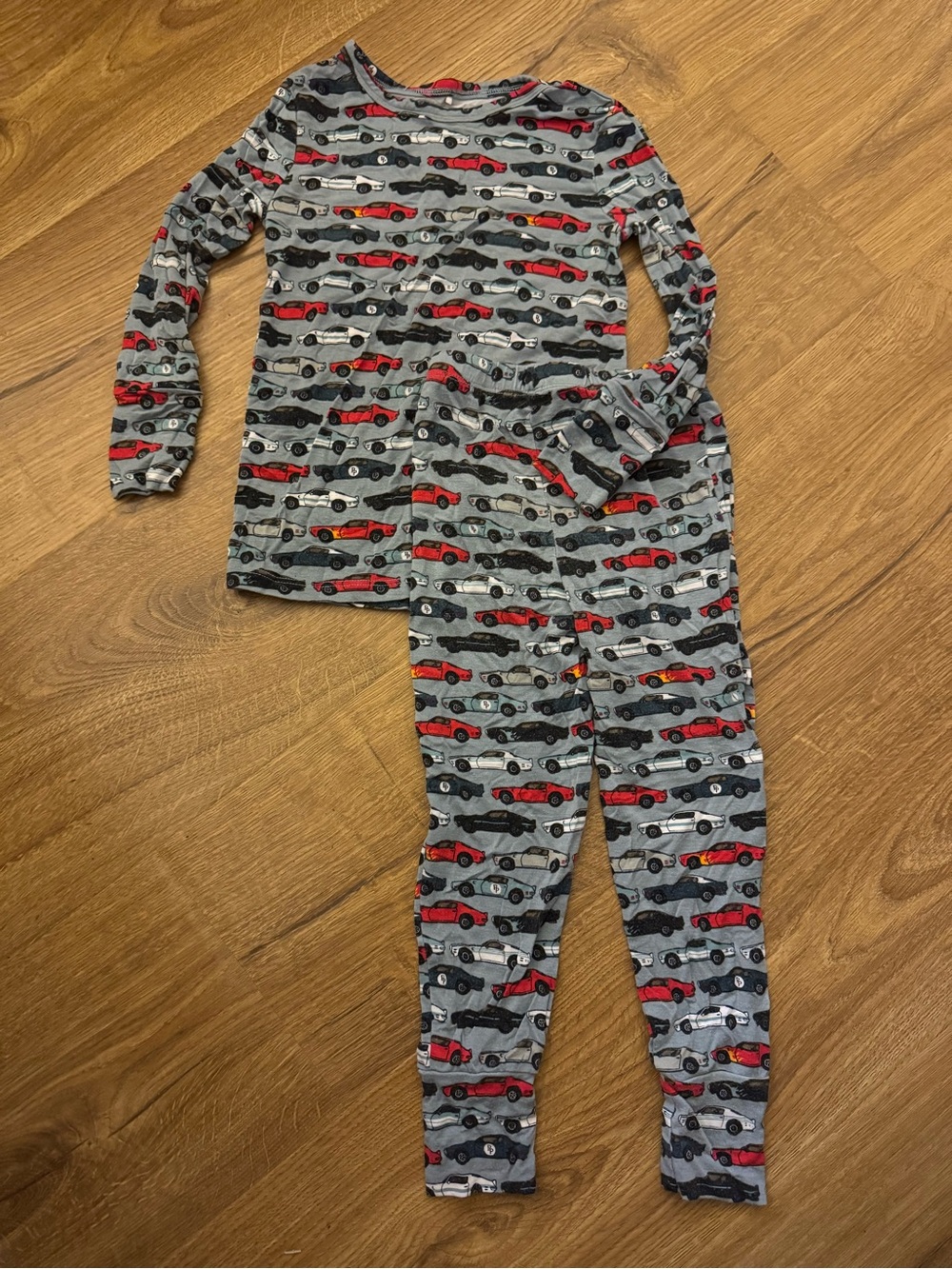 Posh Peanut Car Print Pajama Set (Size 3-4T)